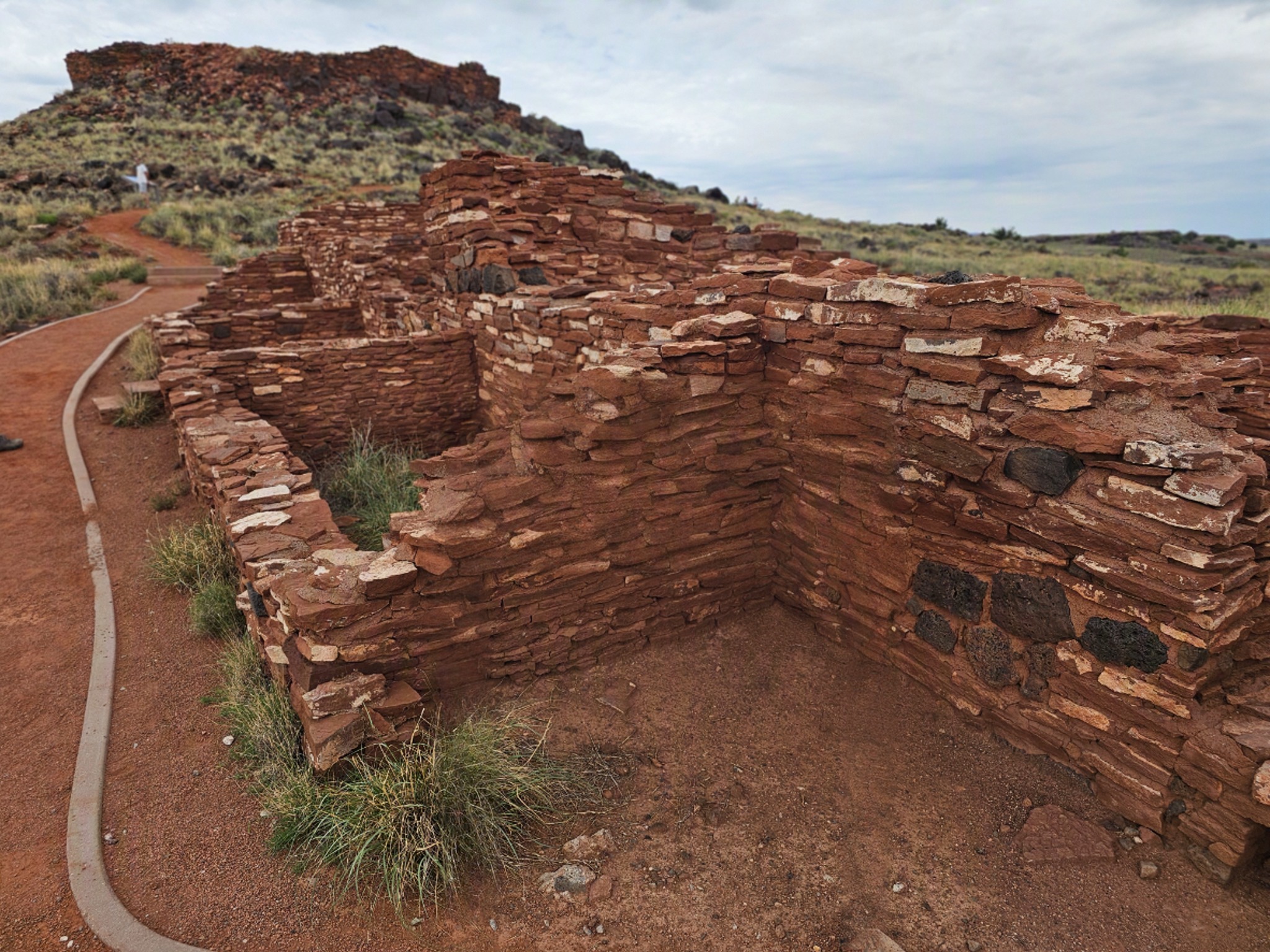Nalakihu Pueblo in the foreground with the Citadel Pueblos in the background.