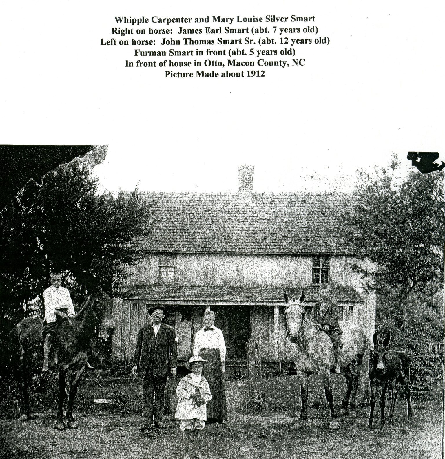 And the family that lived there.  Family photos were a special occasion then.