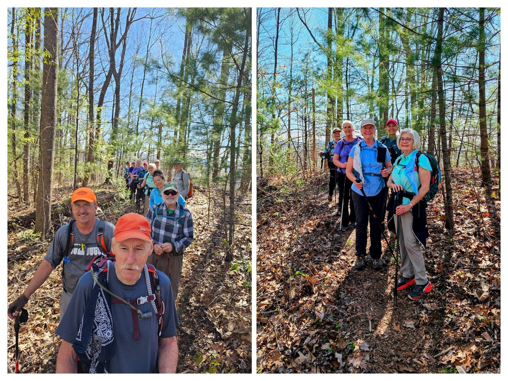 Being the sweep most of the time, I don't always get many pictures of our hikers from the front.