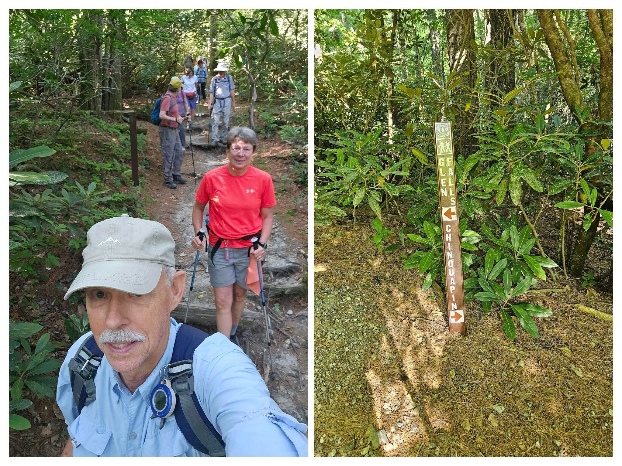 Getting started from the trailhead at Glen Falls.