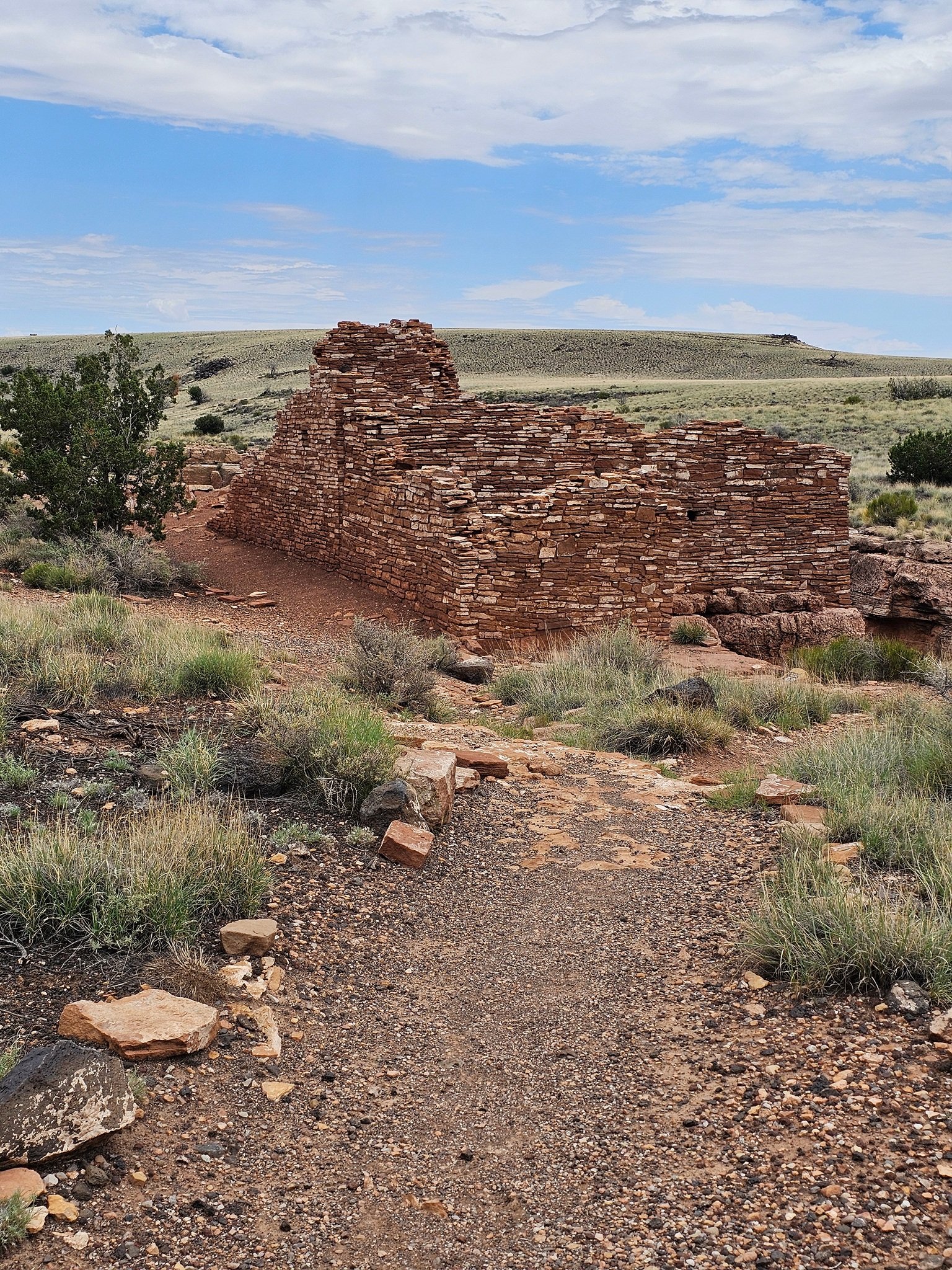 This is the Lomaki pueblo at the north end of the trail.