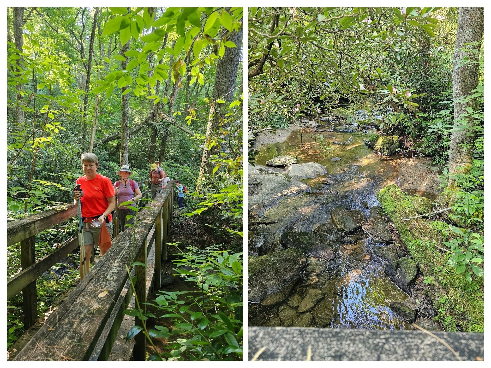 Crossing a nice bridge over a feeder creek to Glen Falls.