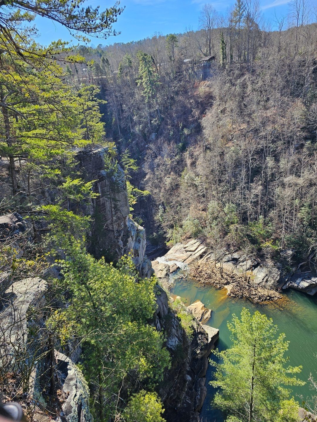 Hawthorne Pool and the top of Tempesta Falls viewed from Overlook #3.