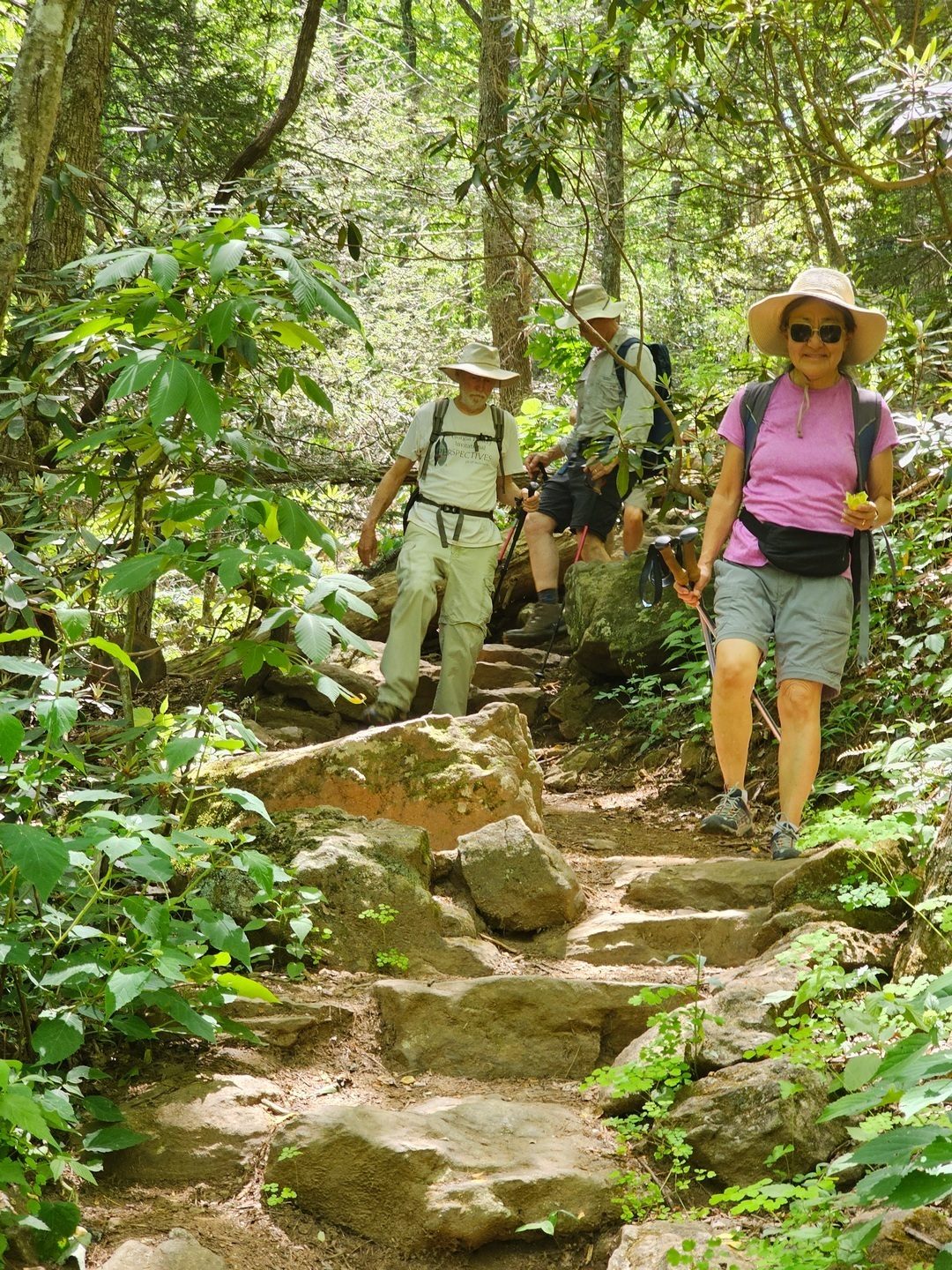 Still quite rocky as we finish our hike on the Byron Reece Access Trail.