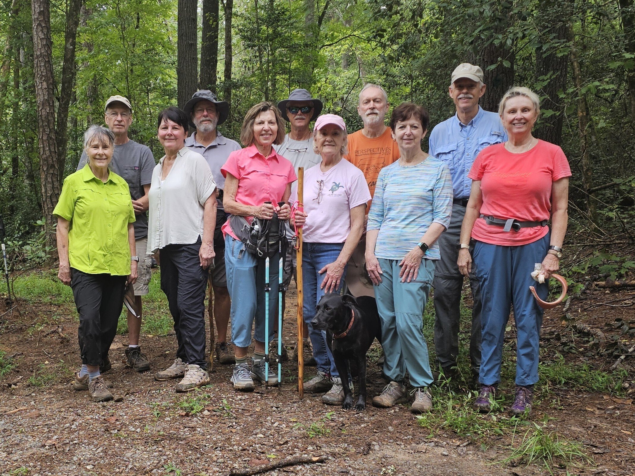 Today's Hikers (L-R): Renée, Edwin, Lynn, Jack, Allyson, Jim, Beth, Matt & Toby, Jenny, Mike & Sue.