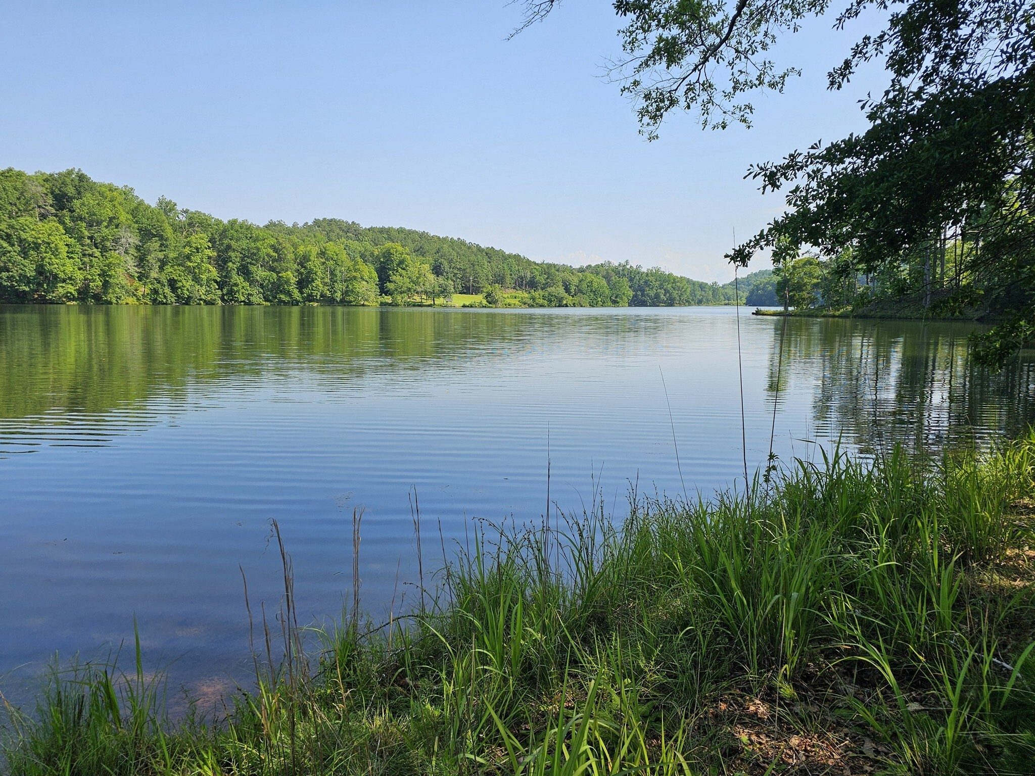 A view of Issaqueena Lake.