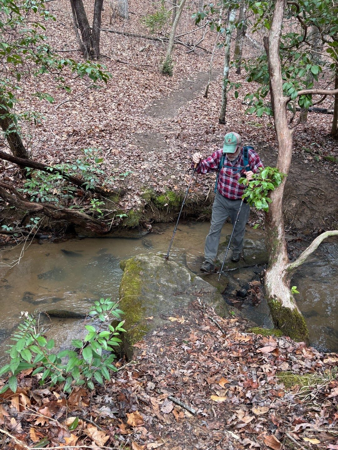 But the next crossing back is so easy . . . right Jack? Oops!