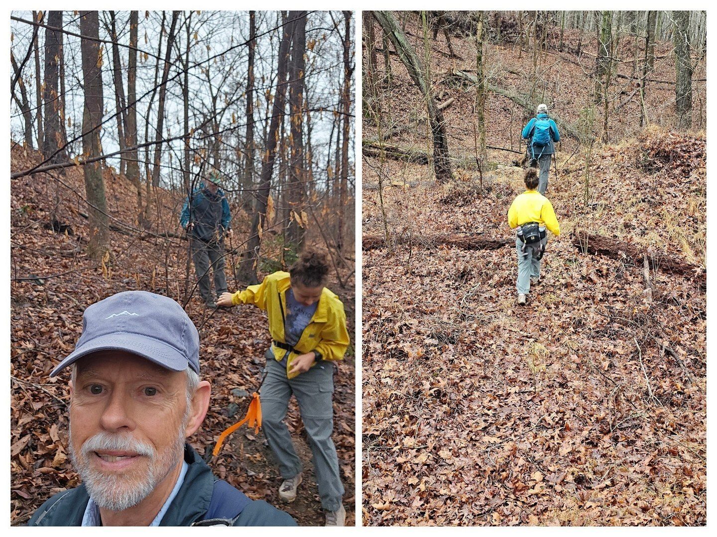 We find a path down the steep and high embankment to the rock RR culvert.
