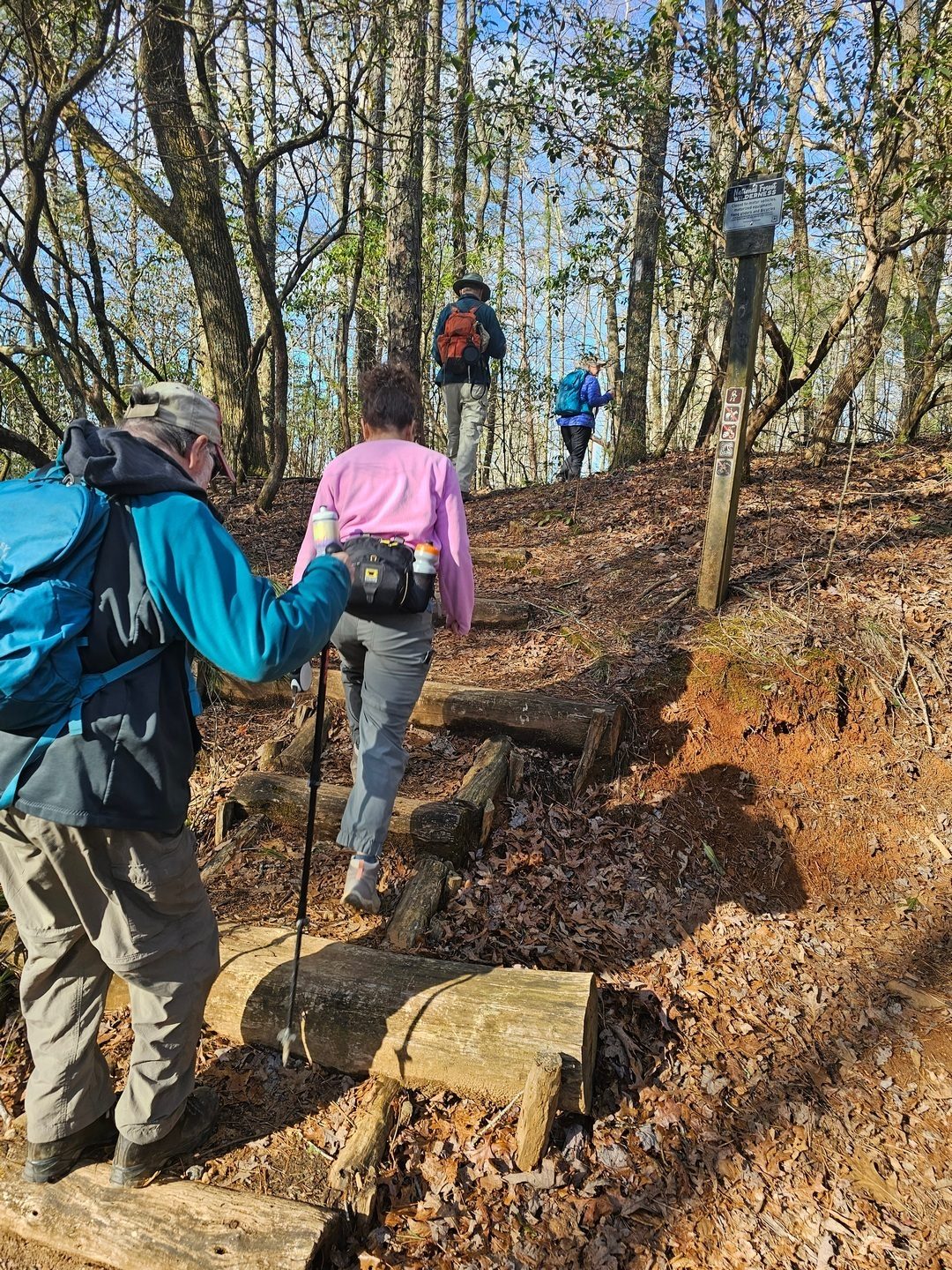 Mostly uphill, but not all that steep, for the first 3.4 miles.