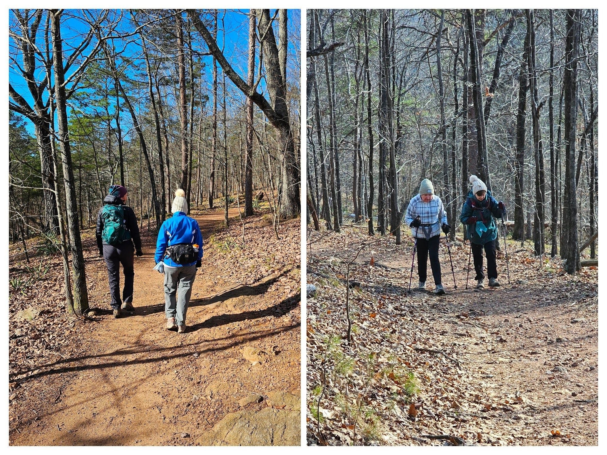 Headed UP the trail.
