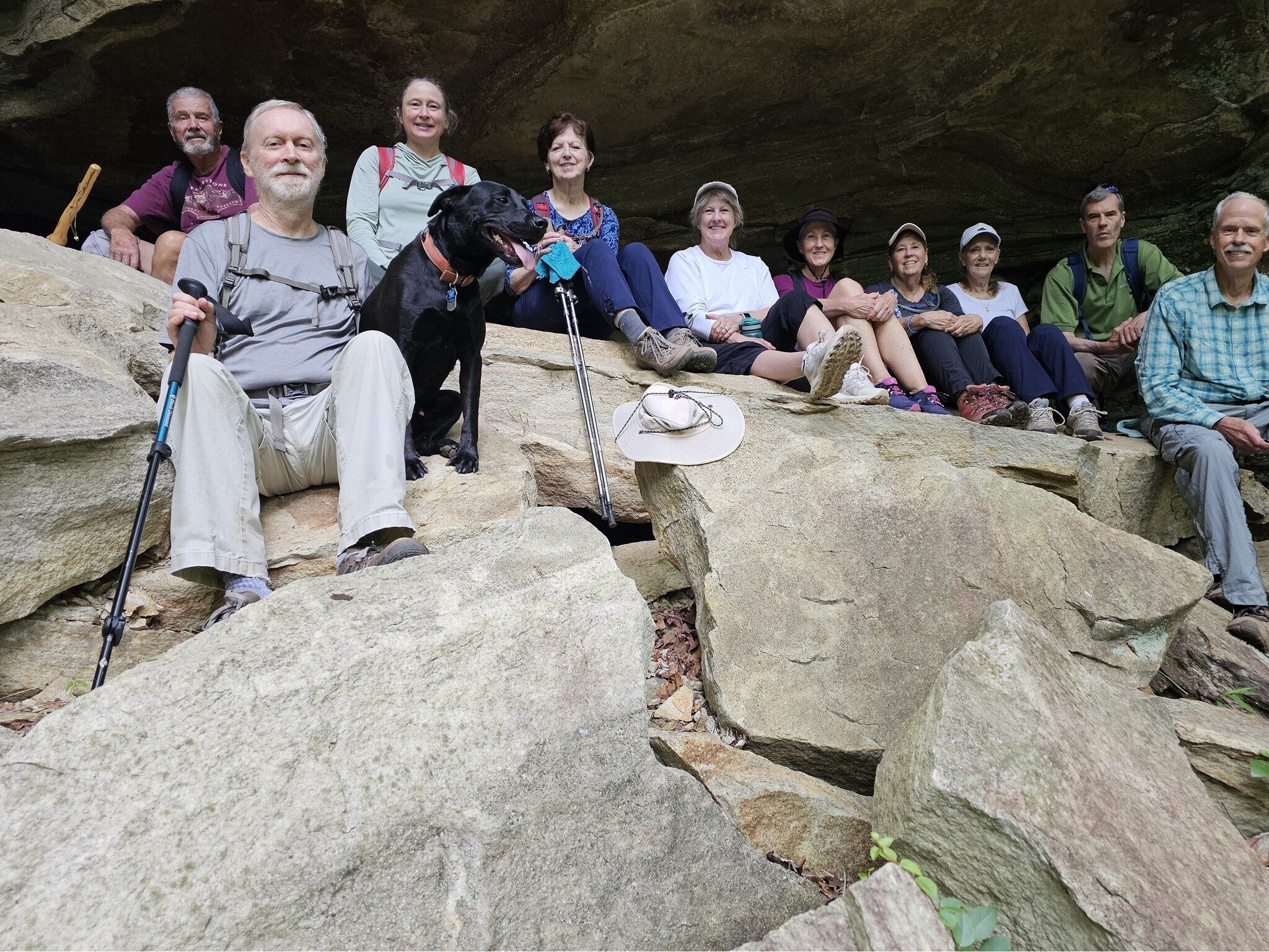 These are the folks who wanted to check out the top of the falls.