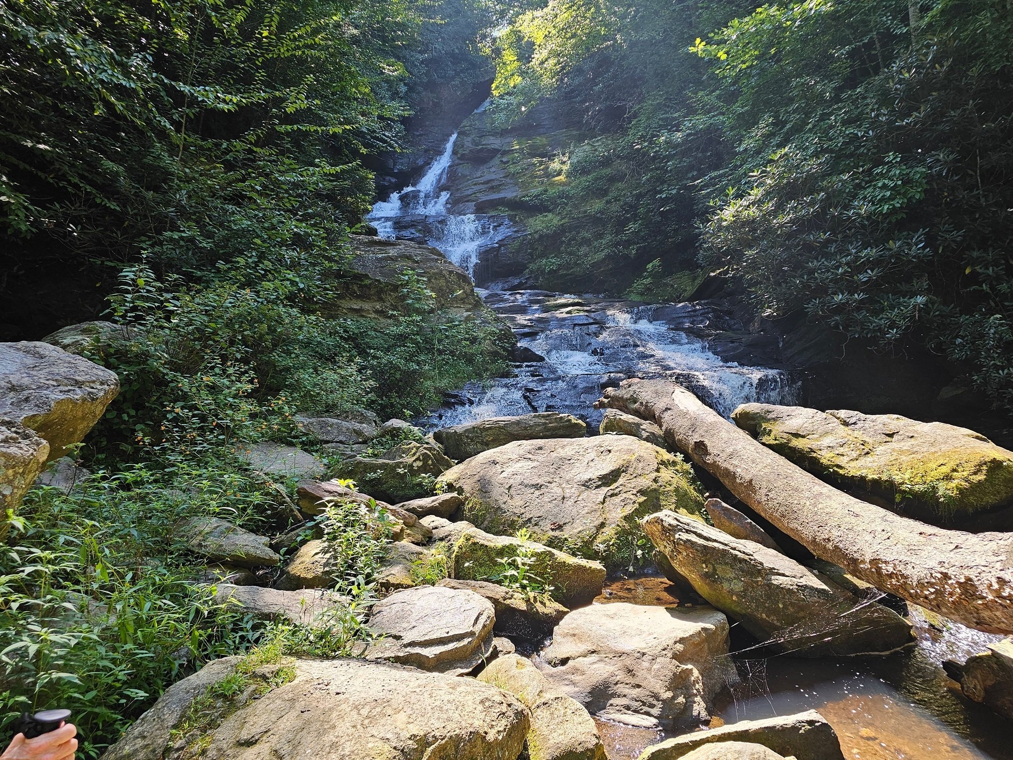 We were not expecting this large and scenic Mud Creek Waterfall.