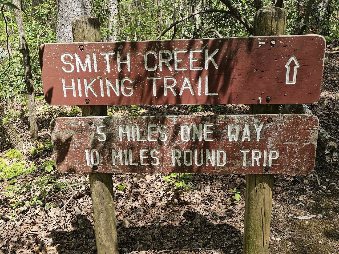 The end of the Smith Creek Trail.  Just a short walk back to Unicoi Lodge.