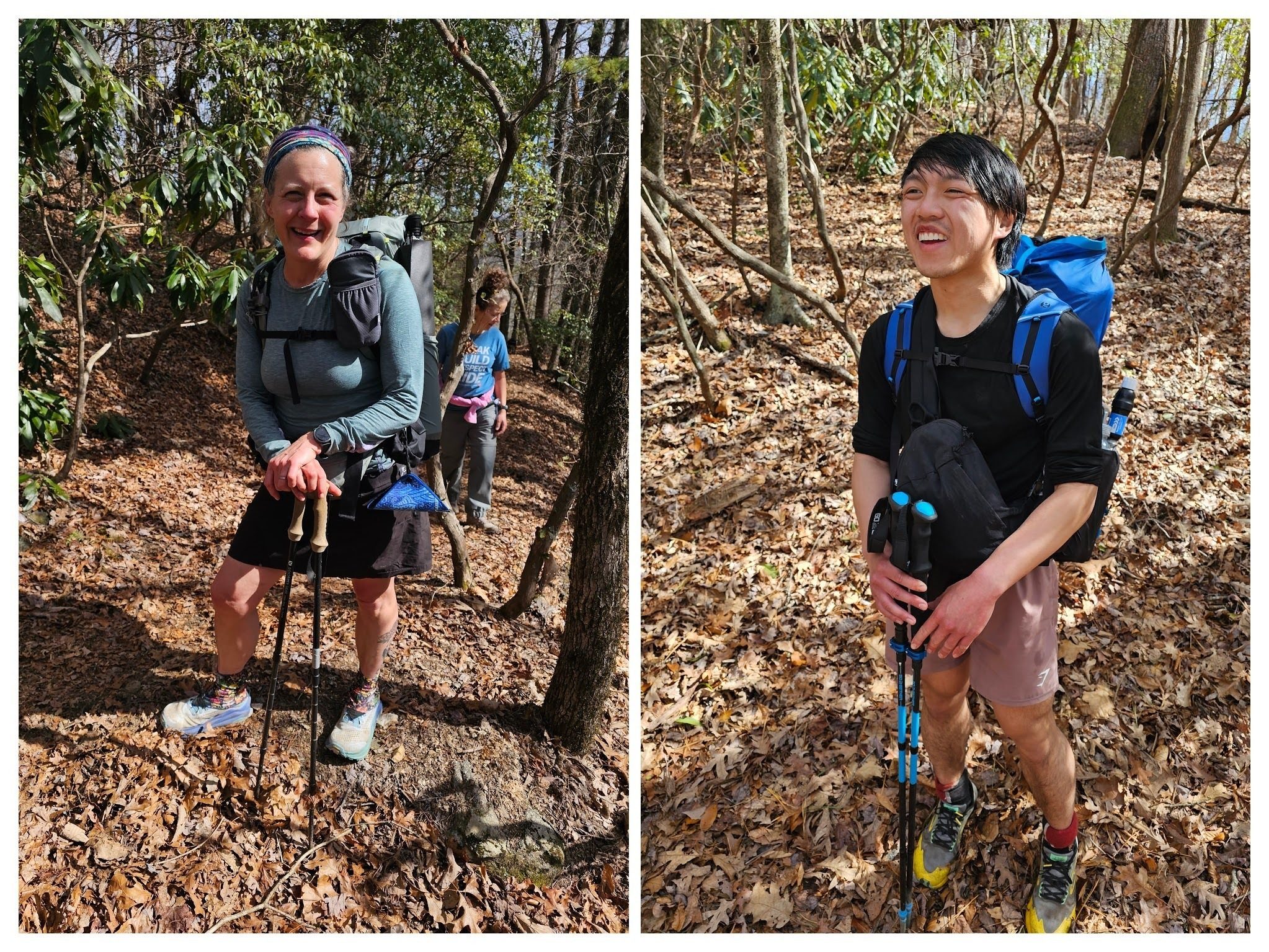 We met a couple of AT thru-hikers.  She was from Waynesville, NC and Jason was from Maryland.