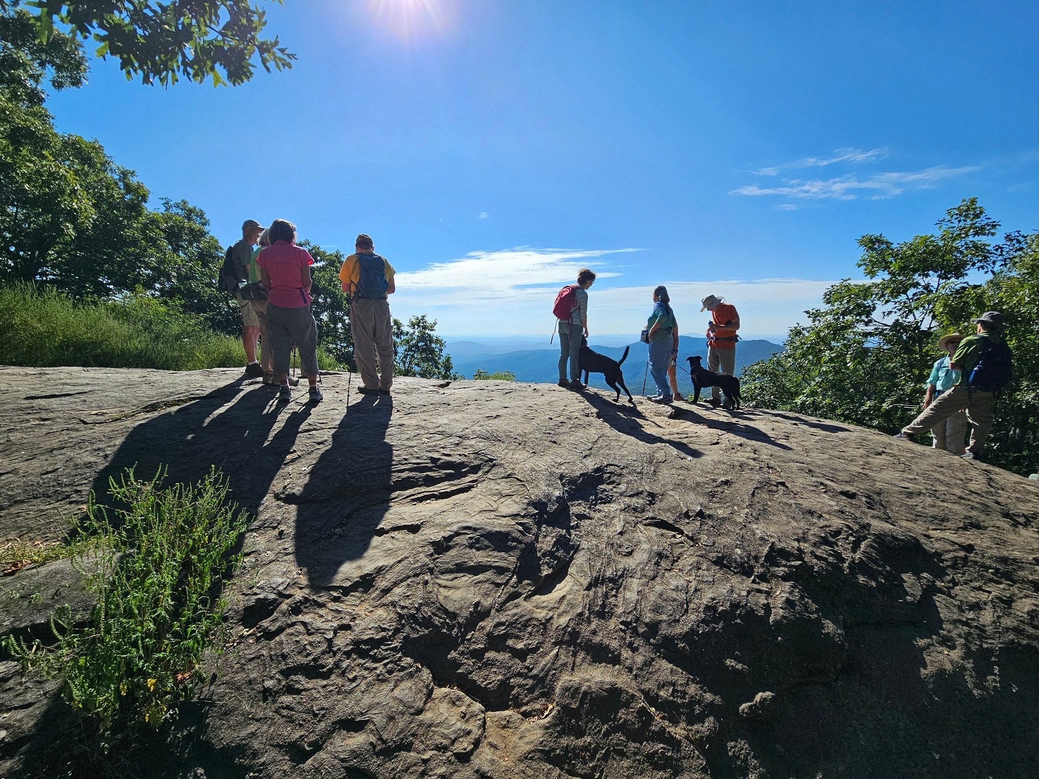 Time to enjoy the view from Preacher's Rock.