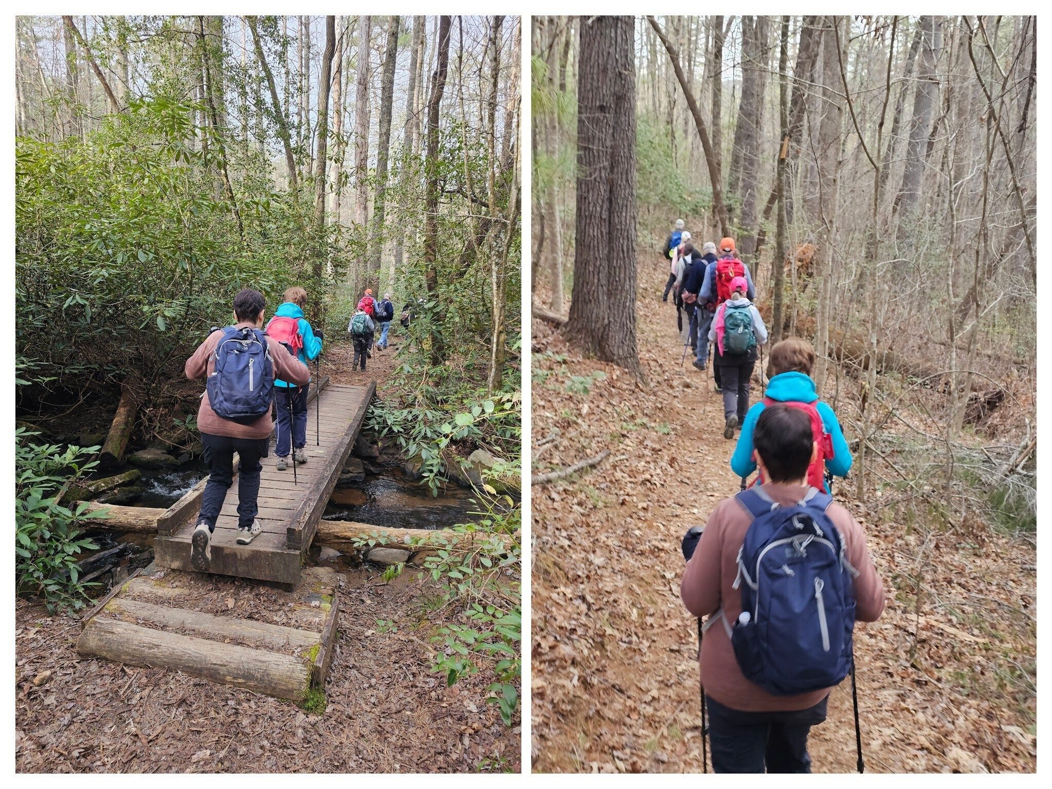 Getting started on a well maintained trail.