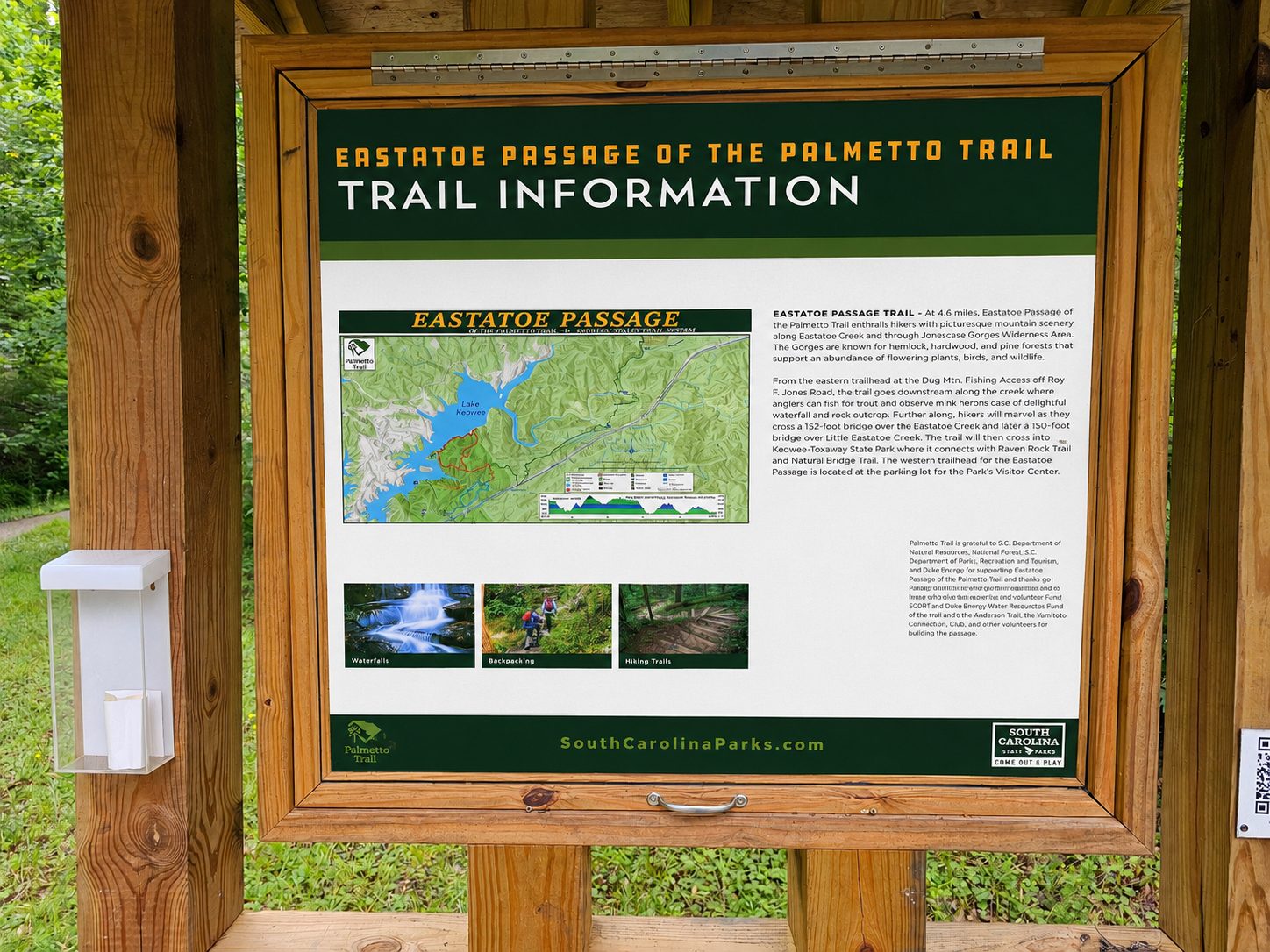 Nice information for a very nice trail with some interesting features.