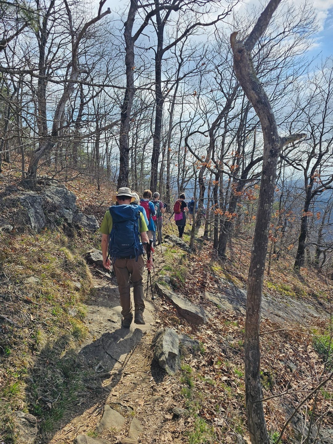 Hiking around the south side of Rocky Mountain on the way to Indian Grave Gap.