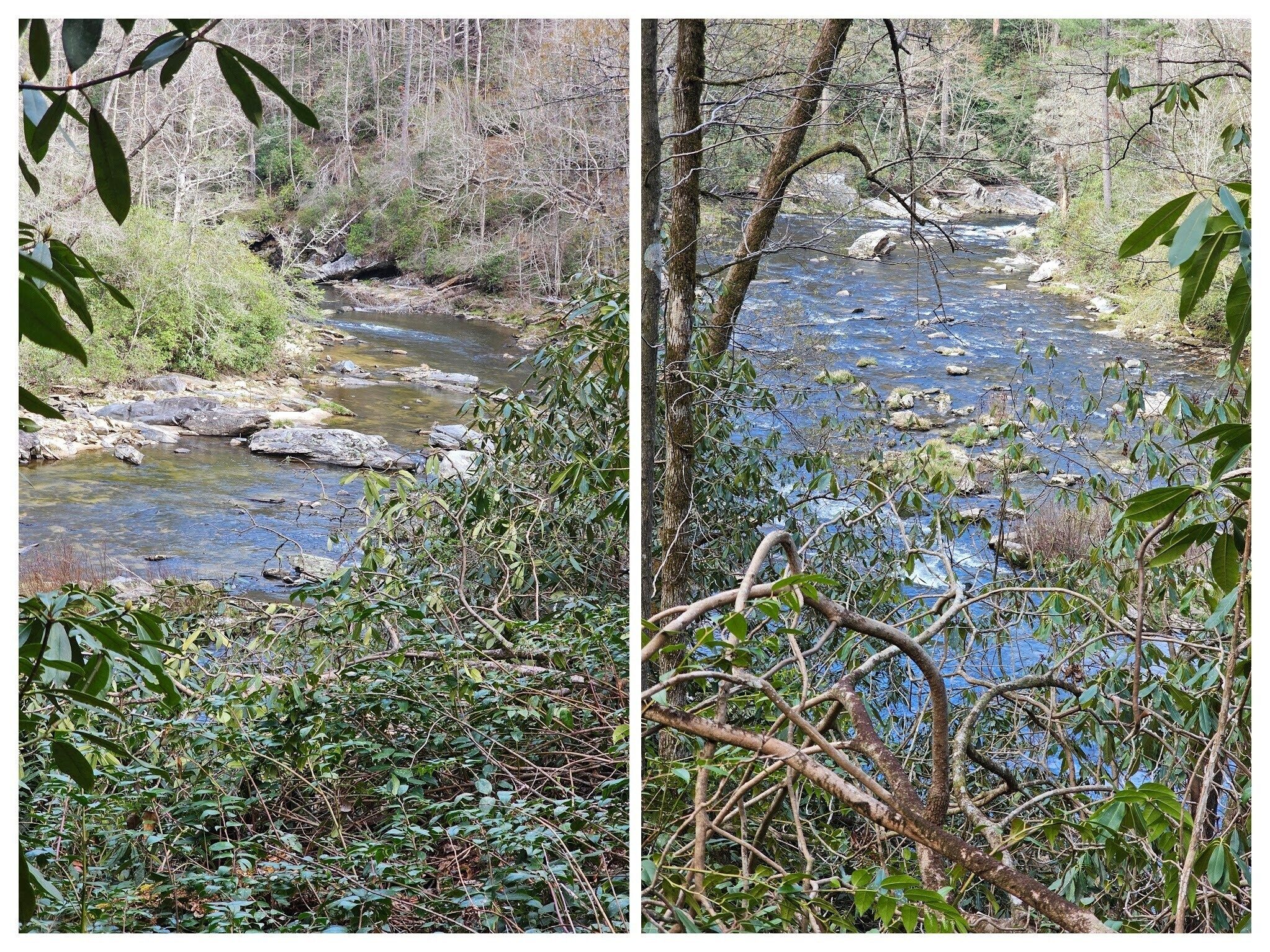 First views of the Chattooga River.
