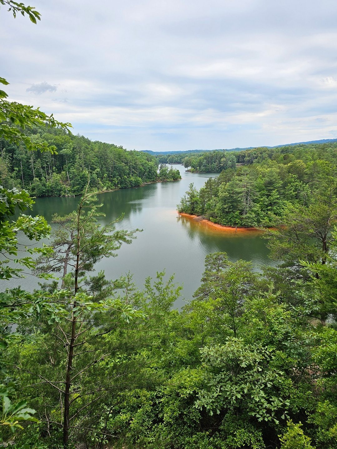 We're finally at Raven Rock looking southwest at Lake Keowee.