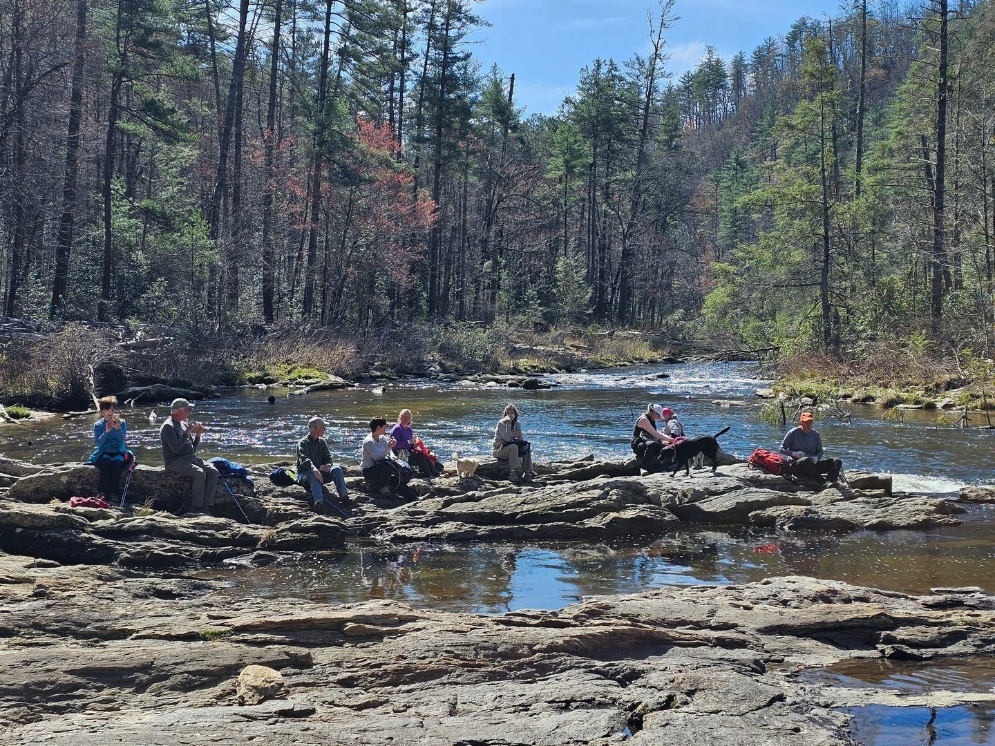 A great lunch spot out on the river.